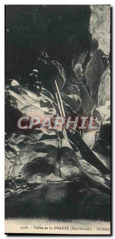 Old Postcard Valley of the Dranse Devil's Throat