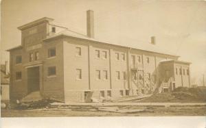 C-1910 Opera House Building Construction RPPC Photo Postcard 12449