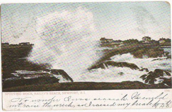 Spouting Rocks Baileys Beach Newport RI 1906