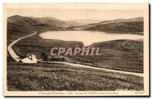 Postcard Old L & # 39Auvergne picturesque Lake cured and golden mountains