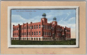 High School Edmonton Alberta Vintage 1911 Novelty Postcard H81