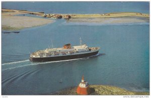 Oceanliner/Steamer/Ship, Bluenose Ferry Entering Yarmouth Harbour, Nova Scoti...