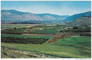 Elevated view of the fertile and beautiful GRAND FORKS Valley, British Columb...