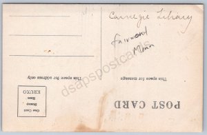 K20/ Fairmont Minnesota RPPC c1910 Postcard Carnegie Library 321