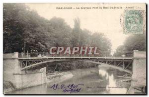 Old Postcard Isle Adam Le Moulin Nouveauy Arm Bridge