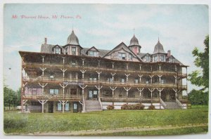 VINTAGE 1911 POSTCARD MT.PLEASANT HOUSE MT. POCONO PA