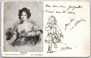 1905 Reverie Musee De La Bibliotheque Nationale Par Lawrence Posted Postcard
