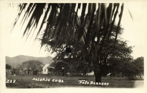 cuba, Paisage Cuba, Cuban Landscape (1930s) Foto Barrero RPPC Postcard