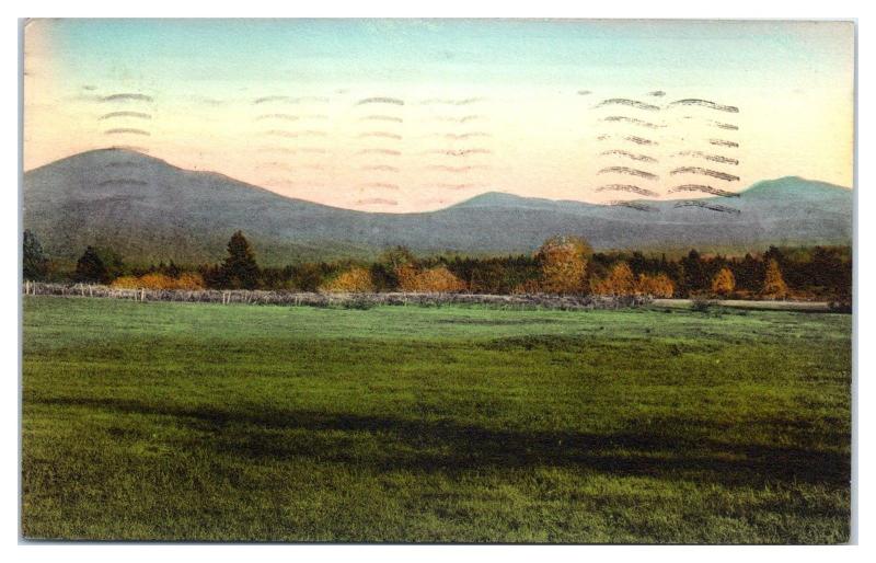 1929 Mount Equinox, Manchester, VT Hand-Colored Albertype Postcard