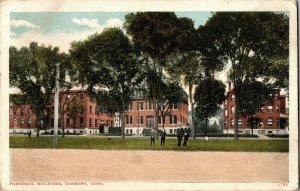 Parochial Buildings, Danbury CT Vintage Postcard I72