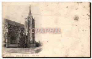 Old Postcard Argentan L & # 39Eglise St Martin