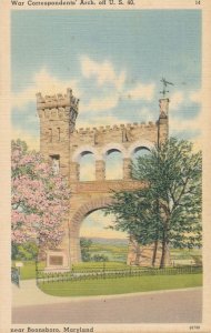 War Correspondents Arch at Boonsboro, Washington County MD, Maryland - Linen