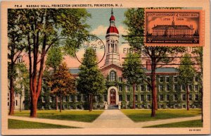 Nassau Hall Princeton NJ First Day Issue c1956 Vintage Postcard T78