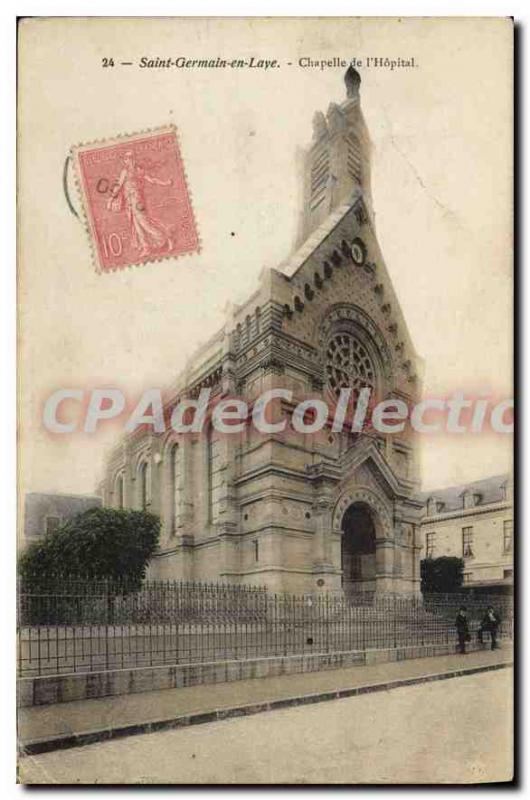 Old Postcard Saint Germain en Laye Chapel of the Hospital