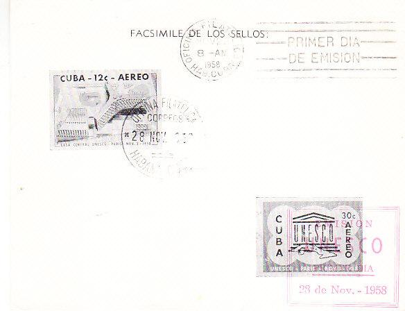 Cuba - C-193- C-194 Post Office FD  Folder