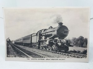 The Bristol Express Steam Locomotive Great Western Railway Vintage Postcard 1939