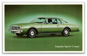 Postcard Chevrolet Impala Sport Coupe Dealer Advertising Card