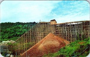 Mayala, Now Malaysia  TIN MINE Wooden Poles/Stilts  ca1950's Mining Postcard