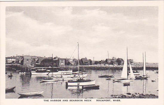 Massachusetts Rockport The Harbor And Bearskin Neck Albertype