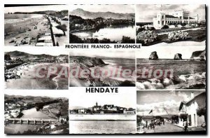 Old Postcard Frontiere Franco Spanish Hendaye