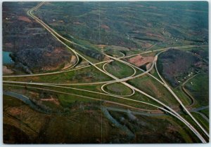 M-40416 I-70 formerly US 40  & I-77 formerly US 21 Cloverleaf near Cambridge ...