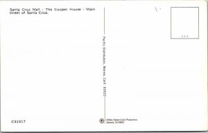 Postcard STREET SCENE Santa Cruz California CA AK9656