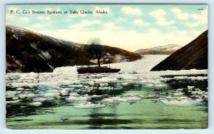 TAKU GLACIER, AK Alaska ~ Pacific Coast Steamship Co.'s SPOKANE  Postcard