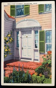 Vintage Postcard 1915-1930 Emily Post Door, Edgartown, Cape Cod (MA)