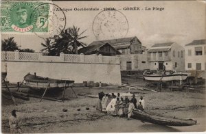 CPA AK ILE DE GOREE La Plage SENEGAL (1224145)