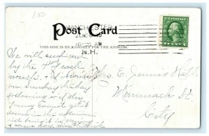 1915 Boars Head From Rocks Hampton Beach New Hampshire NH Manchester Postcard 