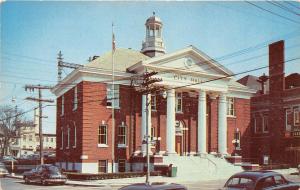 NORWALK CONNECTICUT CITY HALL~41 NORTH MAIN STREET~NOW A MUSEUM POSTCARD c1950s