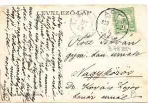 B78884 cegled czegled hungary allami fogymnazium 1910 front/back image