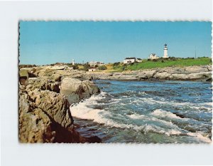 Postcard Two Lights, Cape Elizabeth, Maine