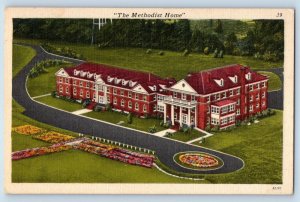Charlotte North Carolina NC Postcard Aerial View Of The Methodist Home Vintage