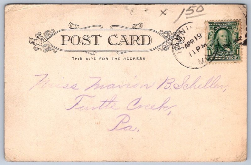 K46/ Hannibal Missouri Postcard c1910 The High School 117