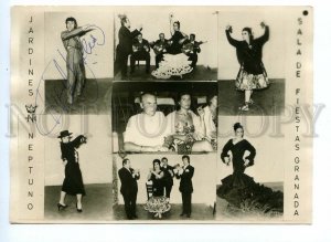 498135 Spain GARDENS OF NEPTUNE PARTY ROOM GRANADA Flamenco autographed photo