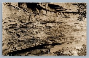 HUDSON VALLEY NY INDIAN LADDER ANTIQUE REAL PHOTO POSTCARD RPPC