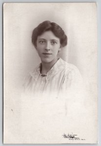 RPPC Attractive Woman Studio Real Photo Postcard N30