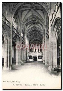 Postcard Old Brou Church Bourg La Nef