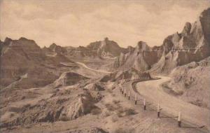 South Dakota Wall View Of Cedar Pass Badlands National Monument Albertype