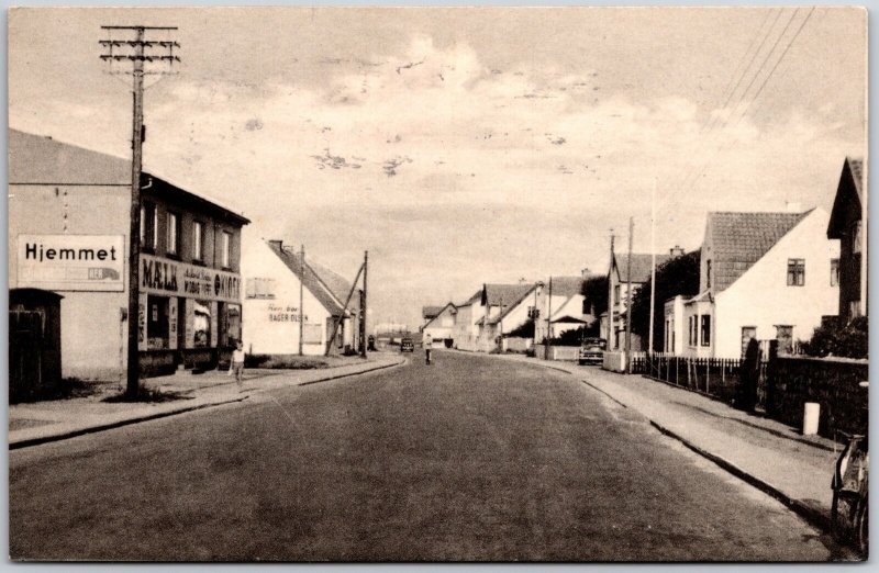 Hjemmet Aalborgvej Blokhus Vendsyssel Denmark Street View Postcard