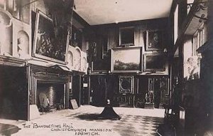 The Banquet Dining Hall Ipswich Christchurch Manor Suffolk Real Photo Postcard