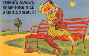 Military Comic Postcard, Old Vintage Antique Post Card Soldier, Series L Army...