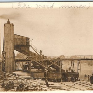 1911 Ward Township IA Elevator Mine RPPC Burlington Railway Factory Clarke A106