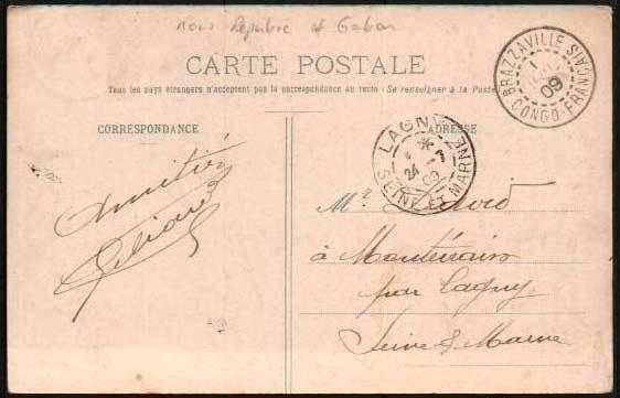 CPA CONGO - Congo FranÃ§ais et Dependances - LIBREVILLE  1909