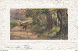 TUCK # 9733; PU-1905; AS; H. Payne, The Lane Through the Wood, Cattle walki...