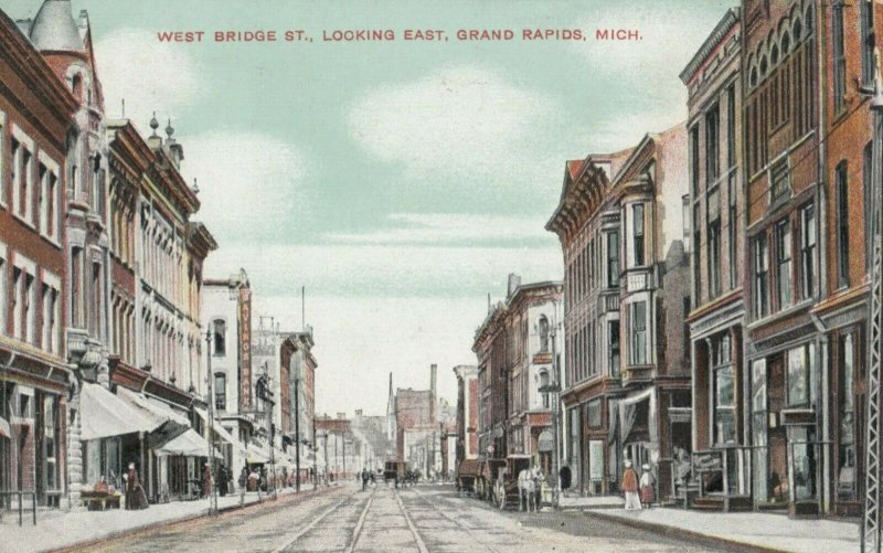 GRAND RAPIDS, Michigan, 1900-10s; West Bridge Street