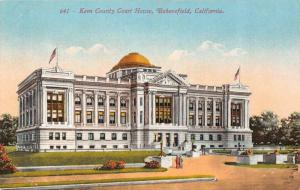 BAKERSFIELD, CA California  KERN COUNTY COURT HOUSE Courthouse c1910's Postcard
