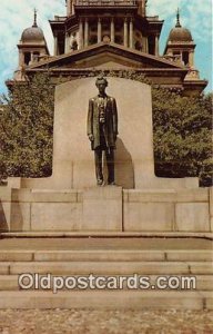 Abraham Lincoln Statue Springfield, IL, USA Unused 