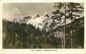 Canada, Vancouver, B.C., RPPC, The Lions